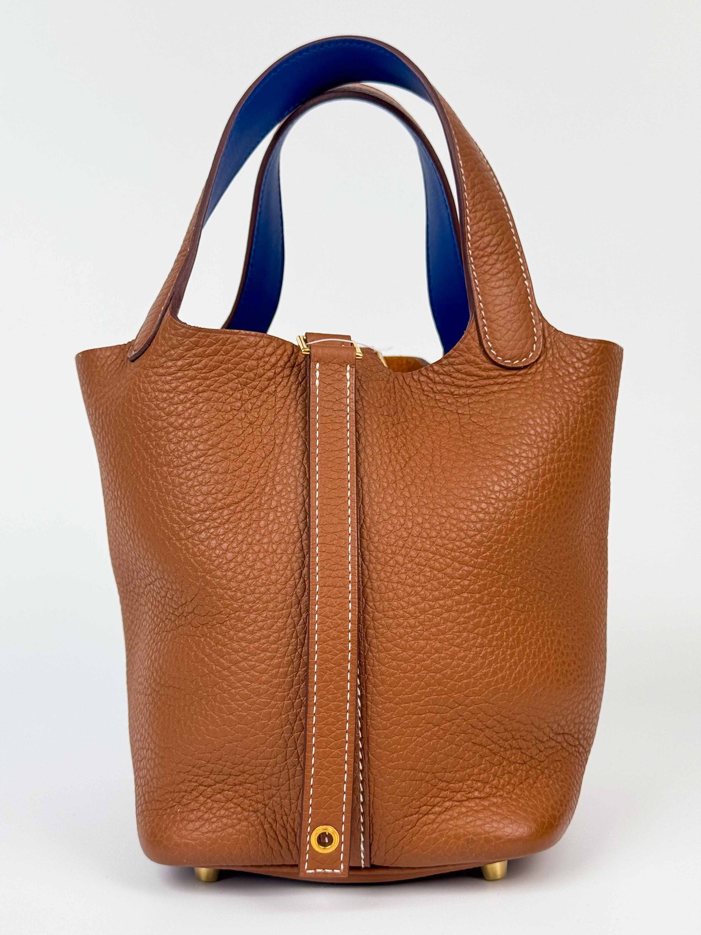 (A69) Hermès Gold Picotin 18 Bag with Gold Hardware