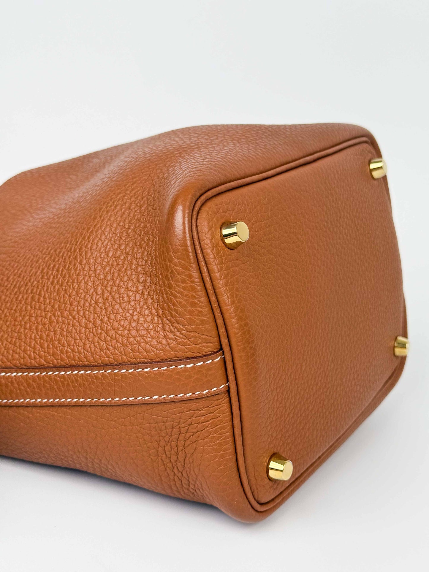 (A69) Hermès Gold Picotin 18 Bag with Gold Hardware