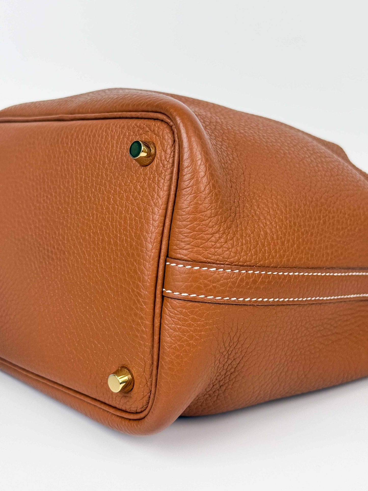(A69) Hermès Gold Picotin 18 Bag with Gold Hardware