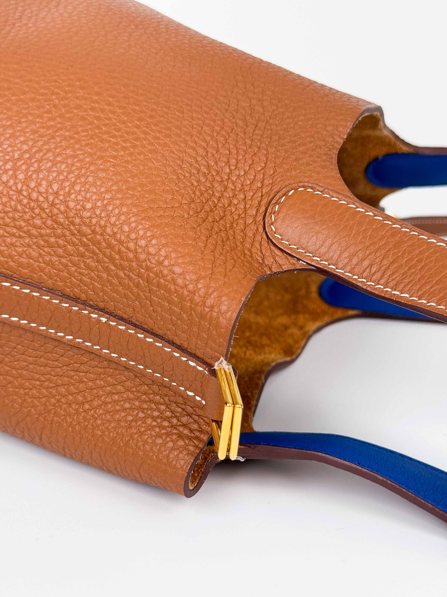 (A69) Hermès Gold Picotin 18 Bag with Gold Hardware