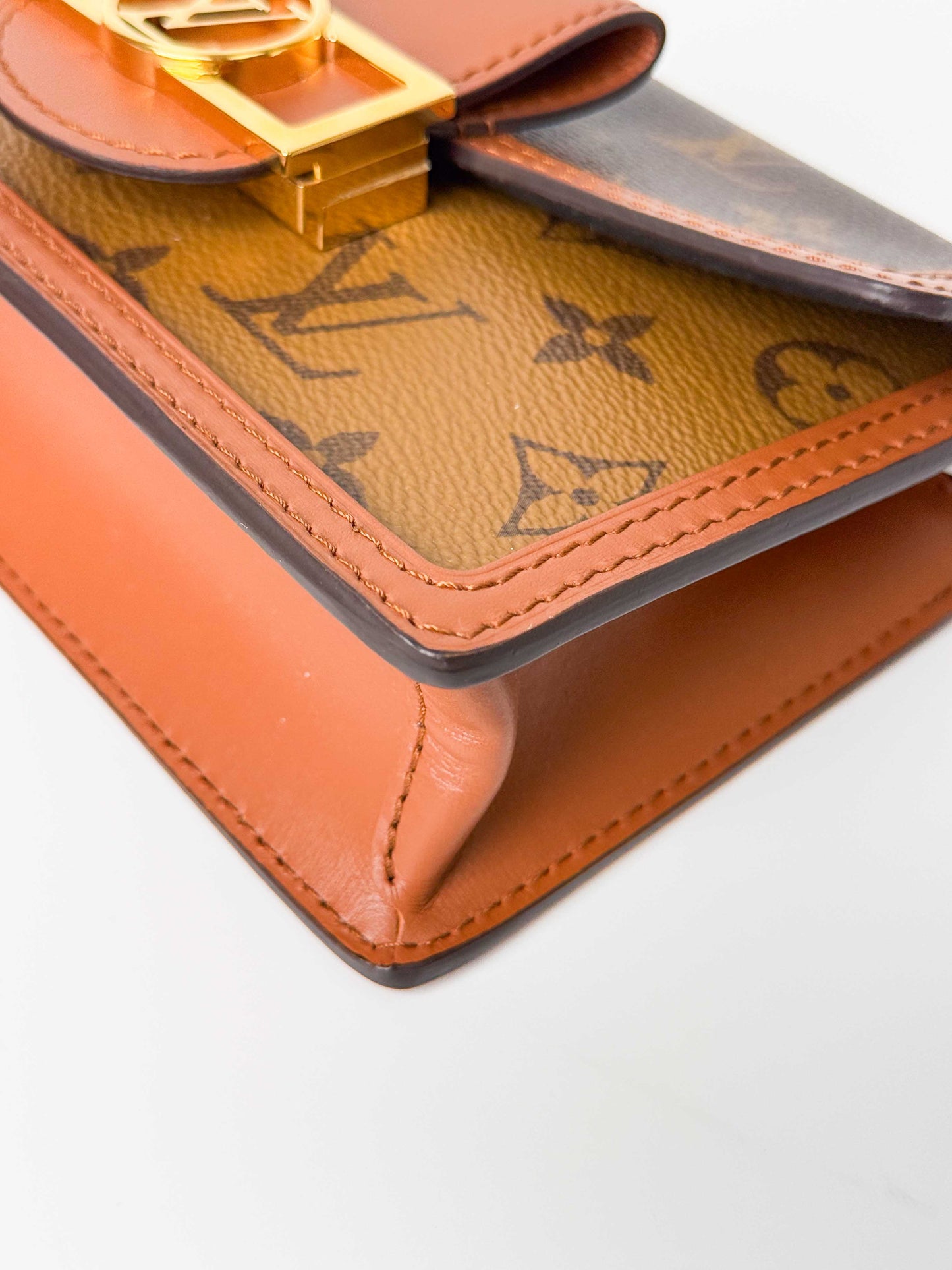 (A95) Louis Vuitton Mini Dauphine Gold Hardware