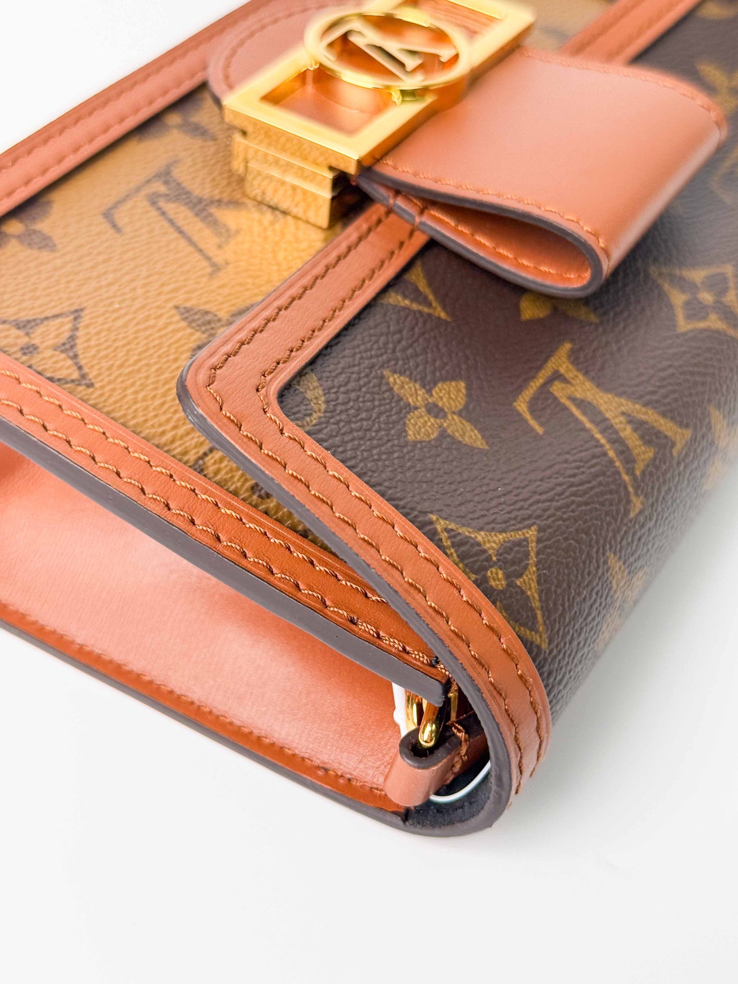 (A95) Louis Vuitton Mini Dauphine Gold Hardware