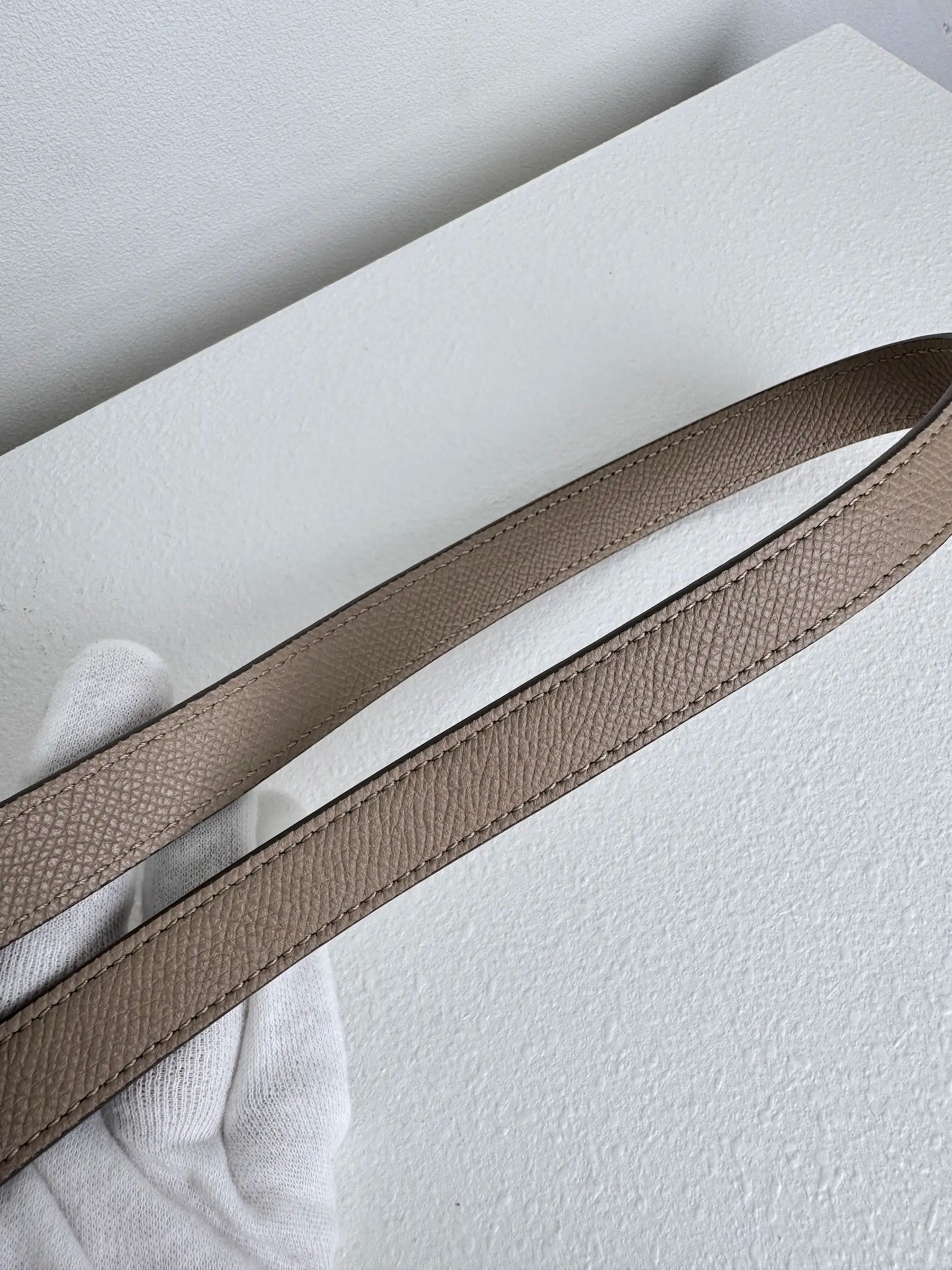 (A13) Celine Taupe Beige Nano Belt Bag Gold Hardware Removable Strap