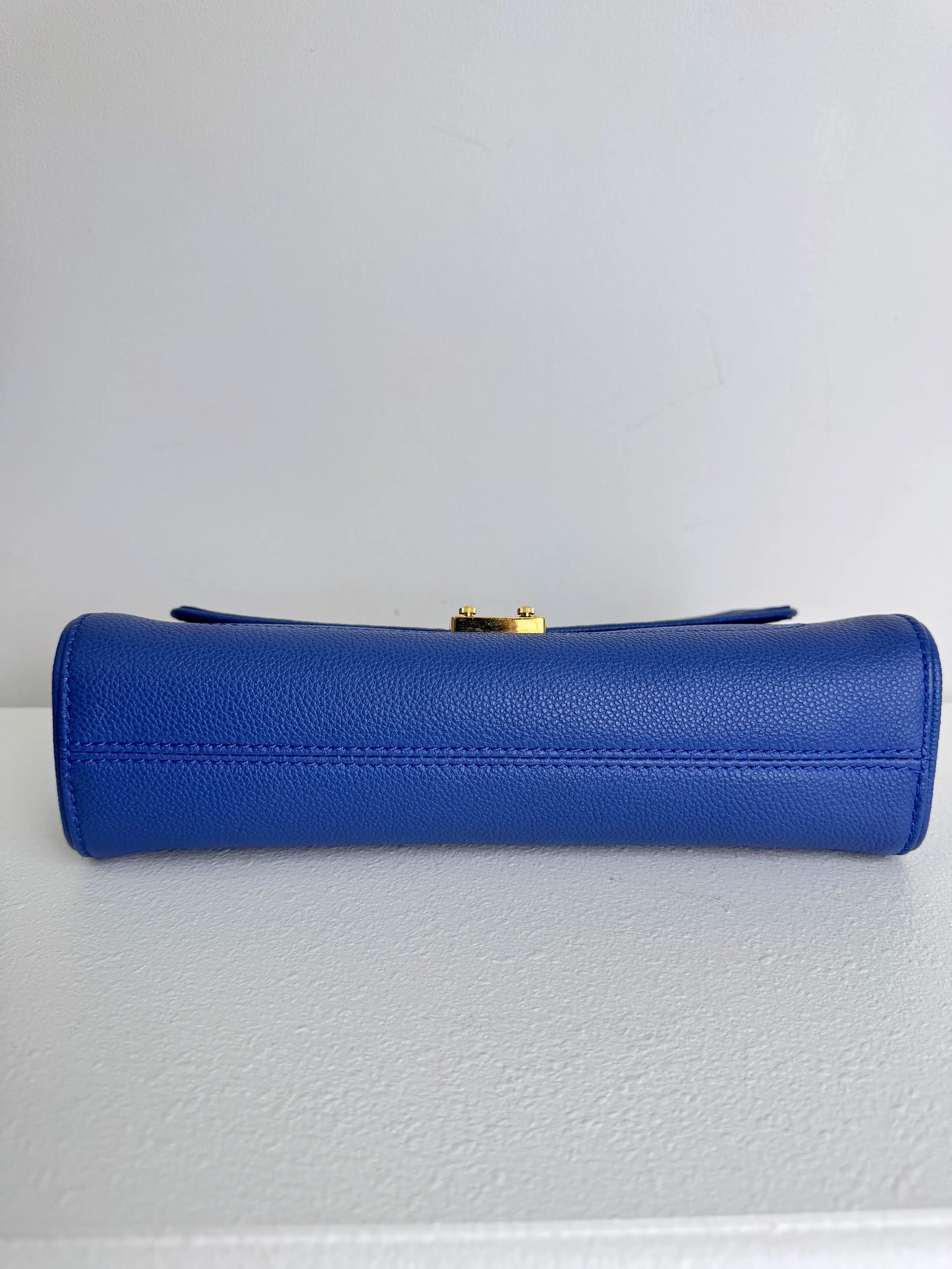 (A19) Louis Vuitton Blue Monogram Empreinte St Germain Bag Gold Hardware Light Wear on Hardware