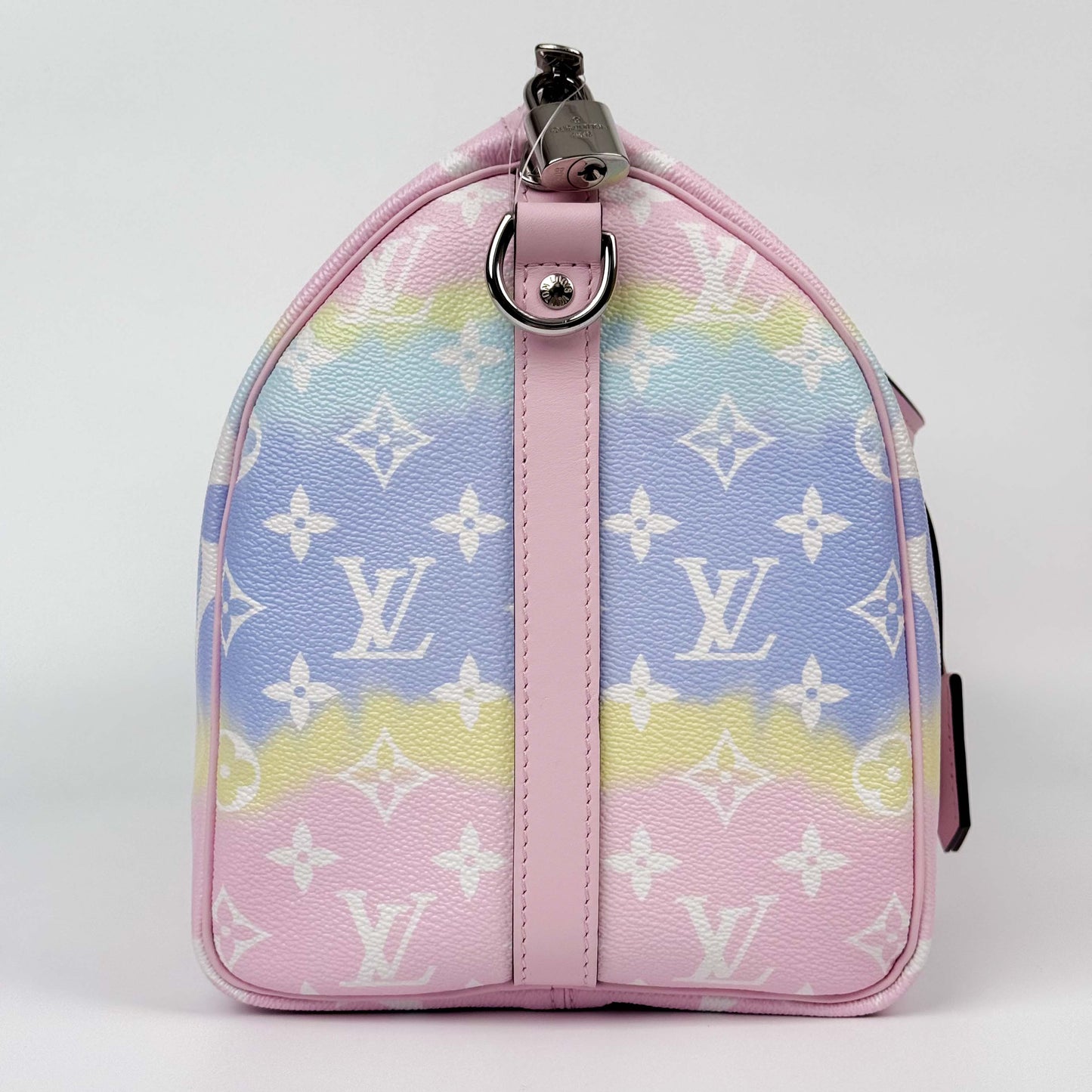 (A49) Louis Vuitton Pink Pastel Speedy Bandoulière Escale 30 Silver Hardware