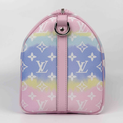 (A49) Louis Vuitton Pink Pastel Speedy Bandoulière Escale 30 Silver Hardware