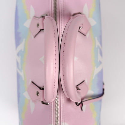 (A49) Louis Vuitton Pink Pastel Speedy Bandoulière Escale 30 Silver Hardware