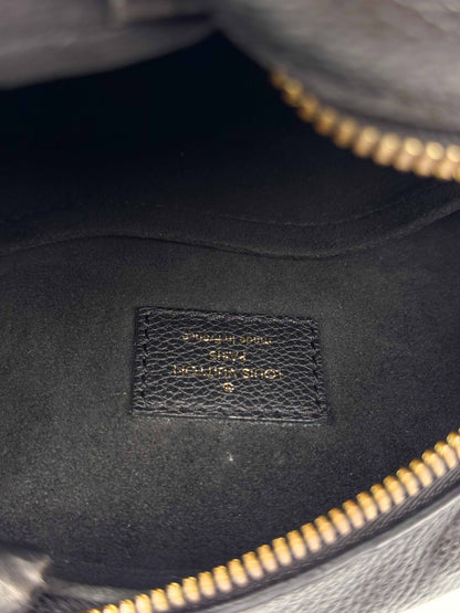 (A51) Louis Vuitton Black Empreinte Boite Chapeau Souple MM Gold Hardware