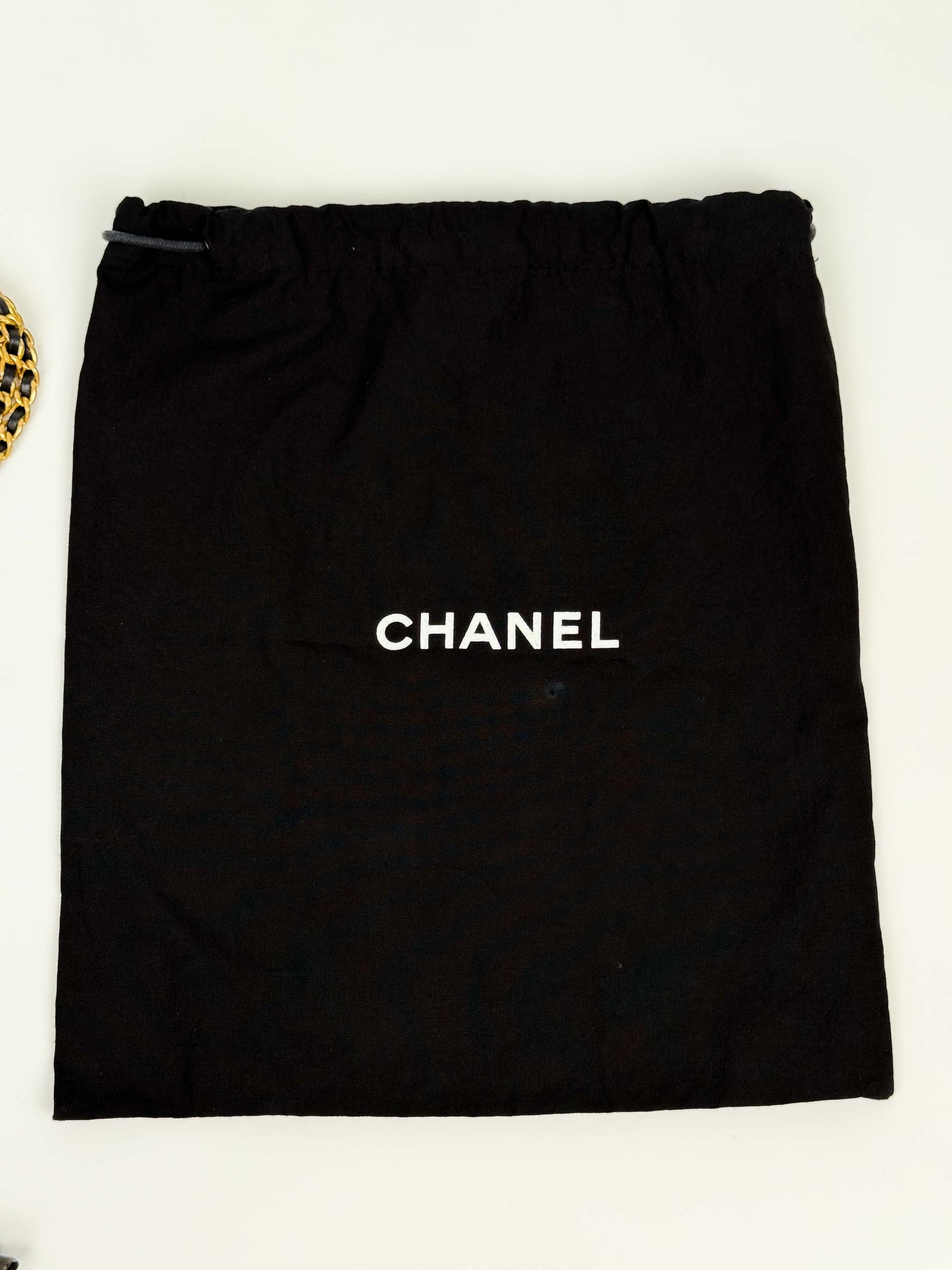 (A56) Chanel Black Caviar Hobo Gold Hardware