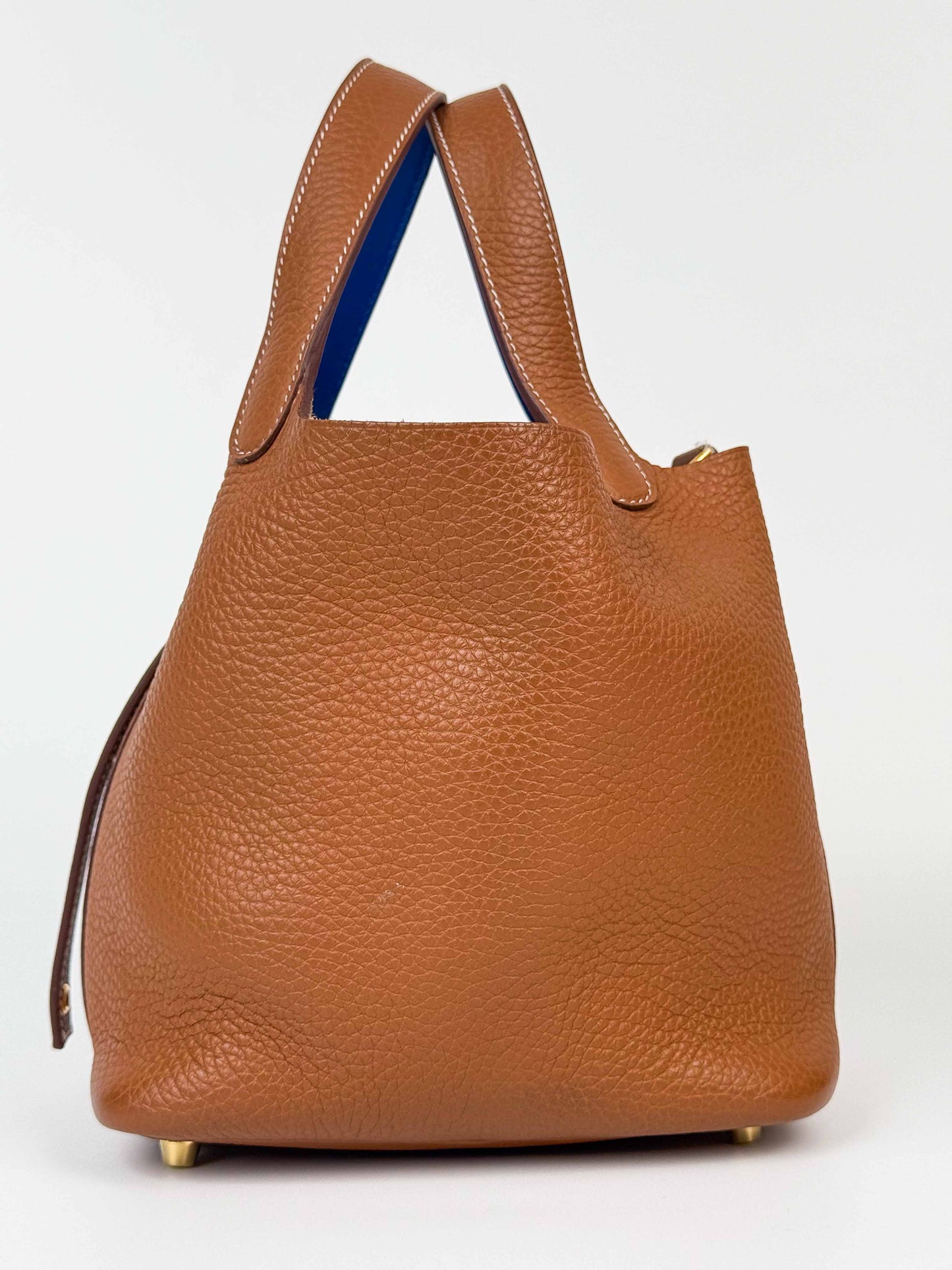 (A69) Hermès Gold Picotin 18 Bag with Gold Hardware