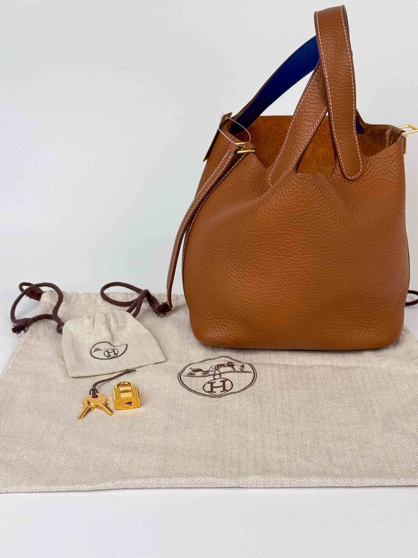 (A69) Hermès Gold Picotin 18 Bag with Gold Hardware