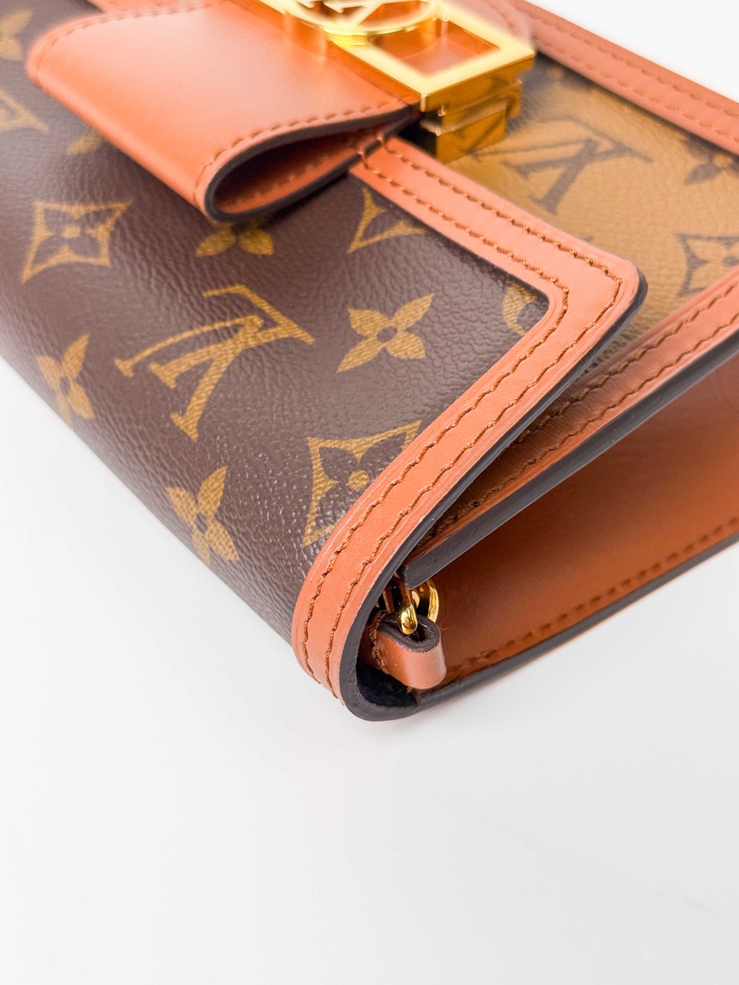 (A95) Louis Vuitton Mini Dauphine Gold Hardware