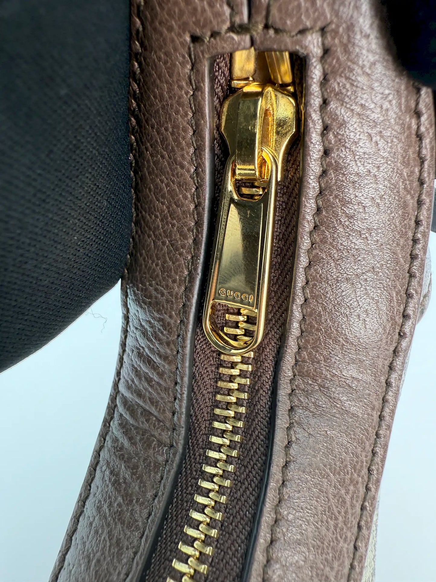 (AJ7) Gucci Ophidia Mini Shoulder Bag, Yellow Gold Hardware