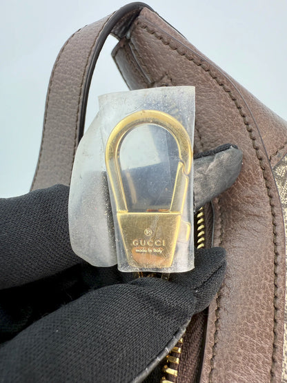 (AJ7) Gucci Ophidia Mini Shoulder Bag, Yellow Gold Hardware