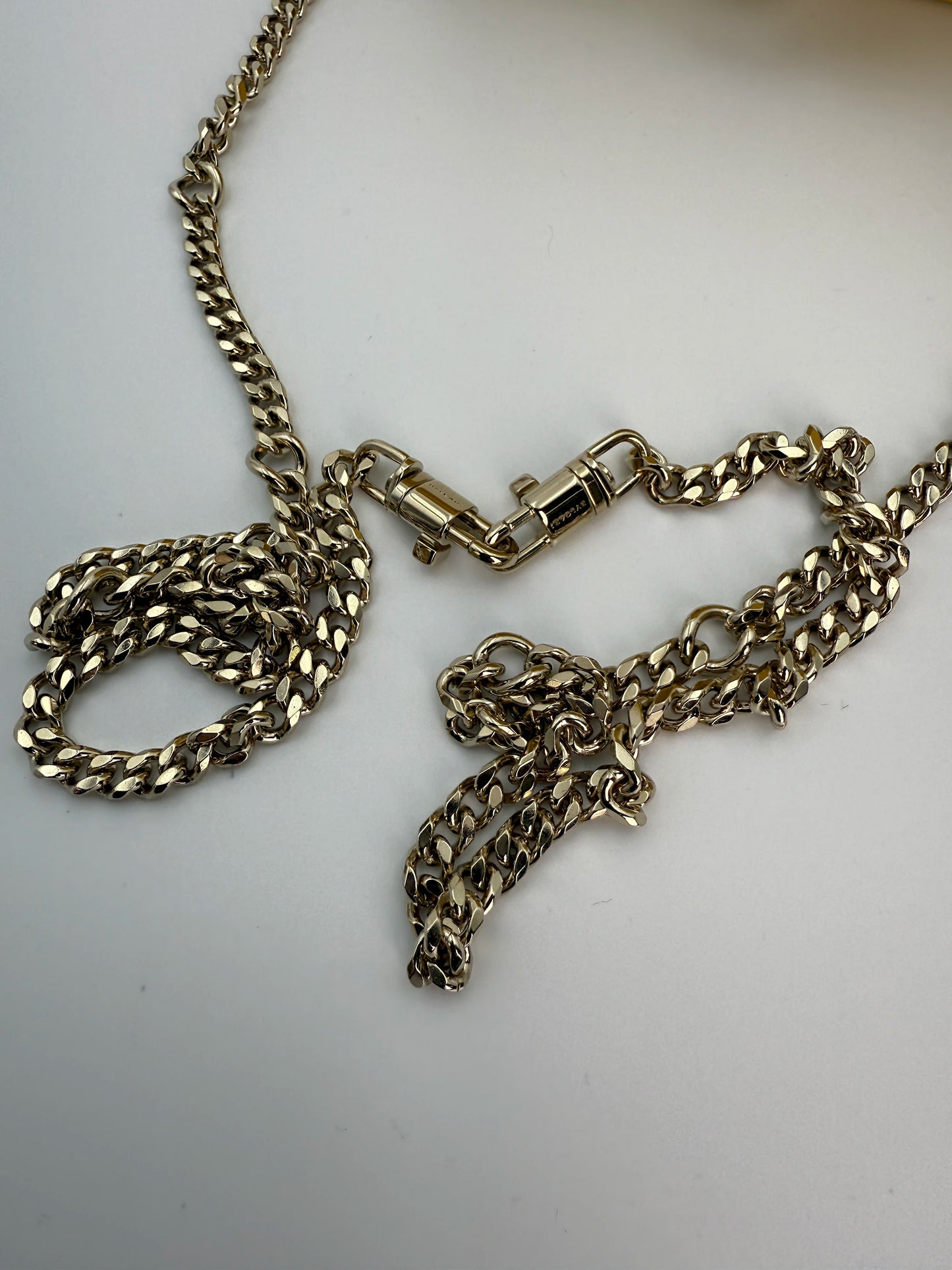 (AJ3) Bvlgari Yellow Calf Leather Serpenti Cabochon Chain Crossbody Bag, Champagne Gold Hardware