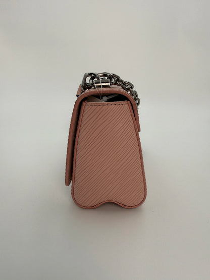 (AJ9) Louis Vuitton Small Epi Twist Crossbody Bag, Silver Hardware