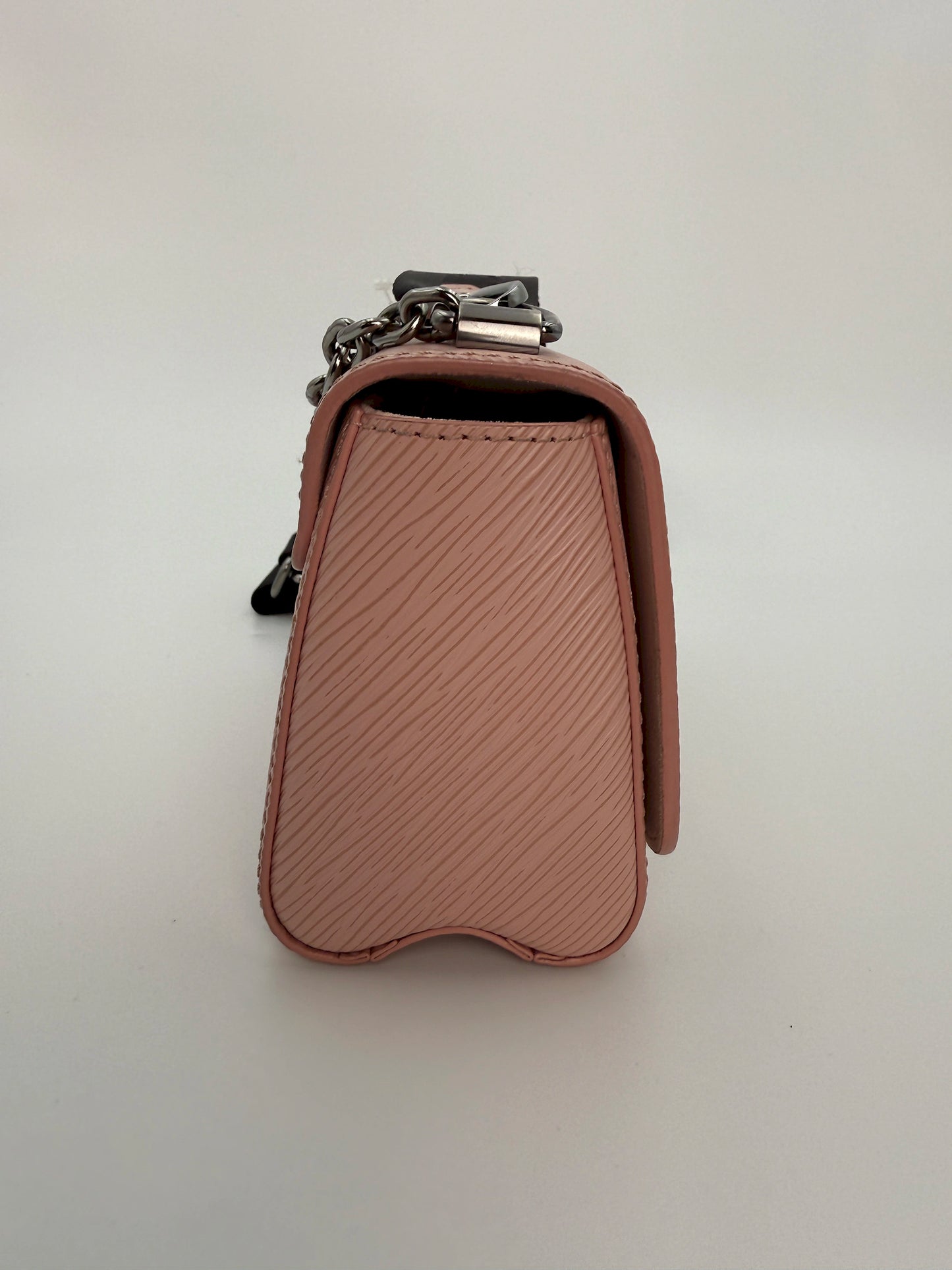 (AJ9) Louis Vuitton Small Epi Twist Crossbody Bag, Silver Hardware