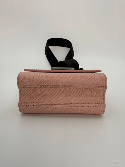 (AJ9) Louis Vuitton Small Epi Twist Crossbody Bag, Silver Hardware
