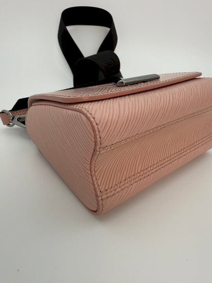 (AJ9) Louis Vuitton Small Epi Twist Crossbody Bag, Silver Hardware