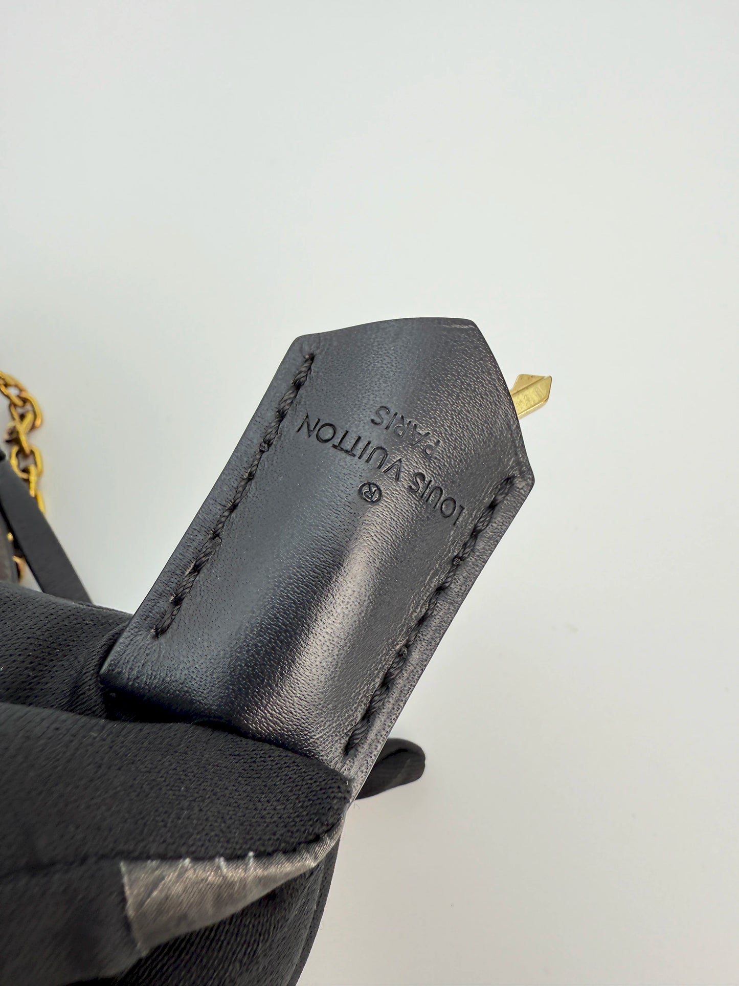 (AJ23) Louis Vuitton Glasses Case Bag, Monogram Canvas and Epi Leather, Gold Hardware