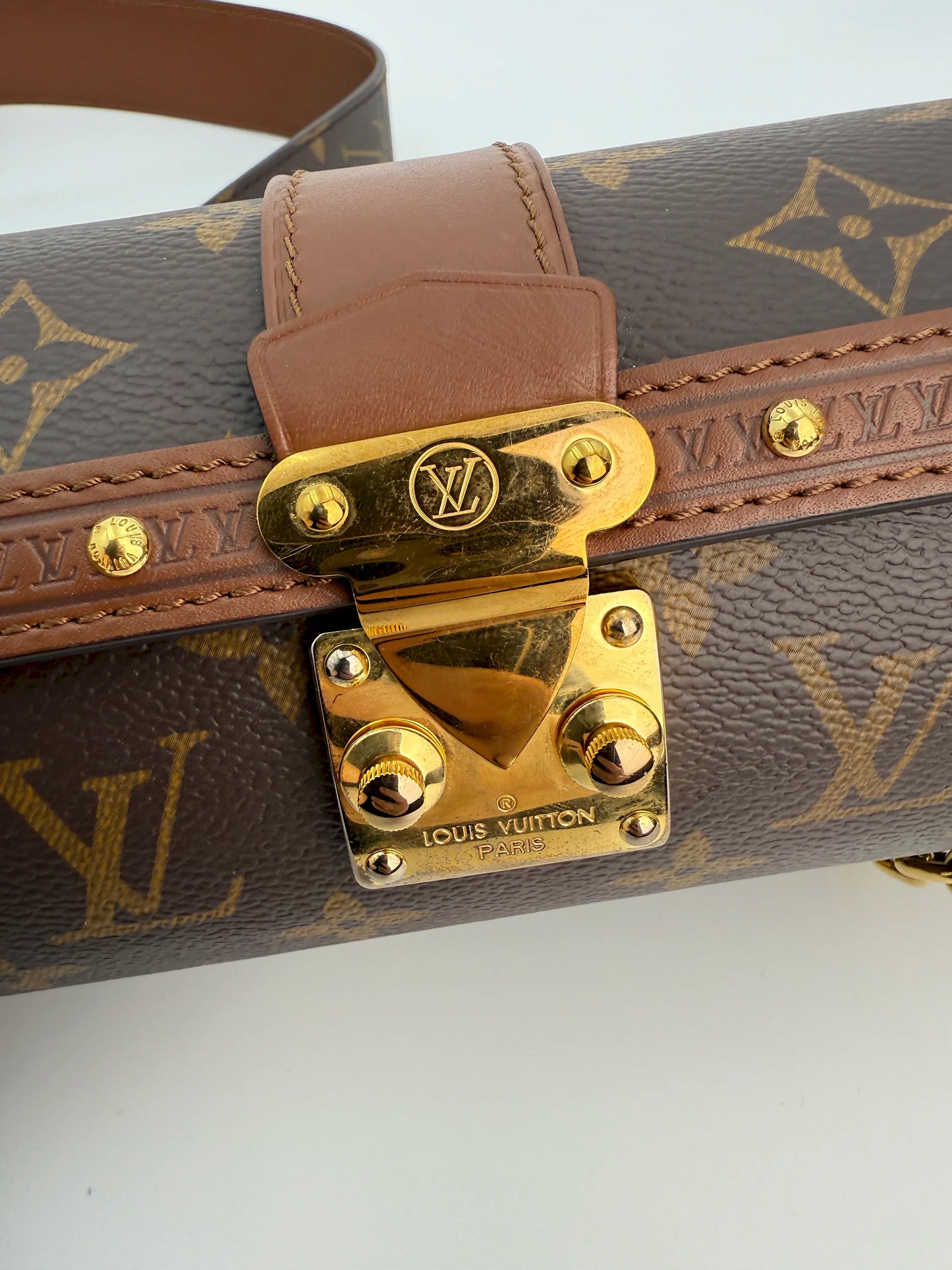 (AJ25) Louis Vuitton Monogram Papillon Trunk Bag, Gold Hardware
