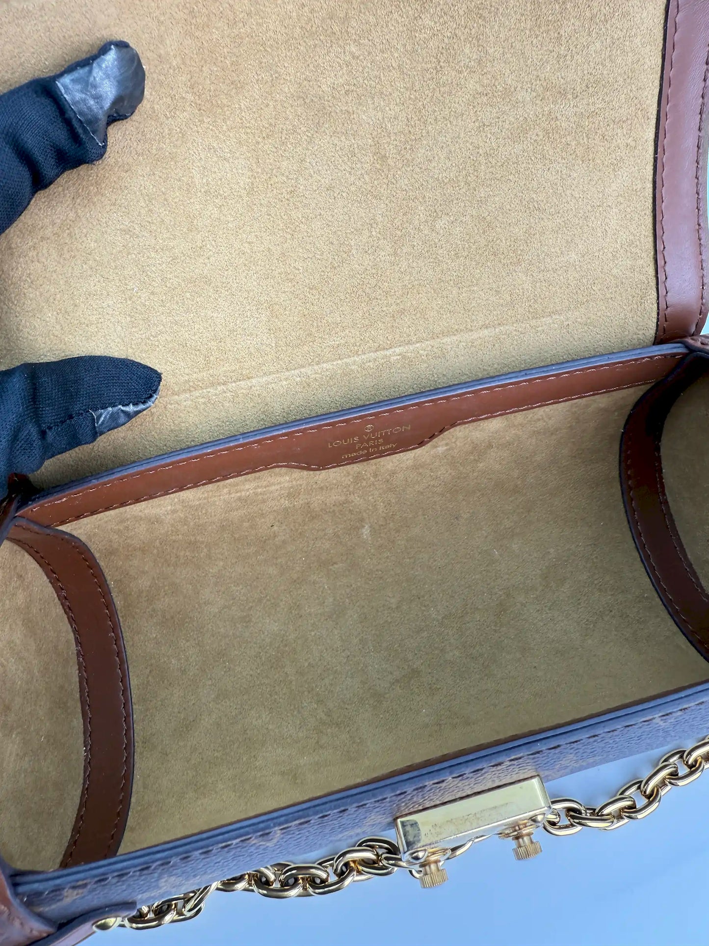 (AJ25) Louis Vuitton Monogram Papillon Trunk Bag, Gold Hardware