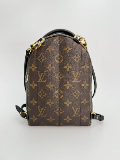 (AJ40) Louis Vuitton Palm Springs Mini Limited Love Lock, Gold Hardware