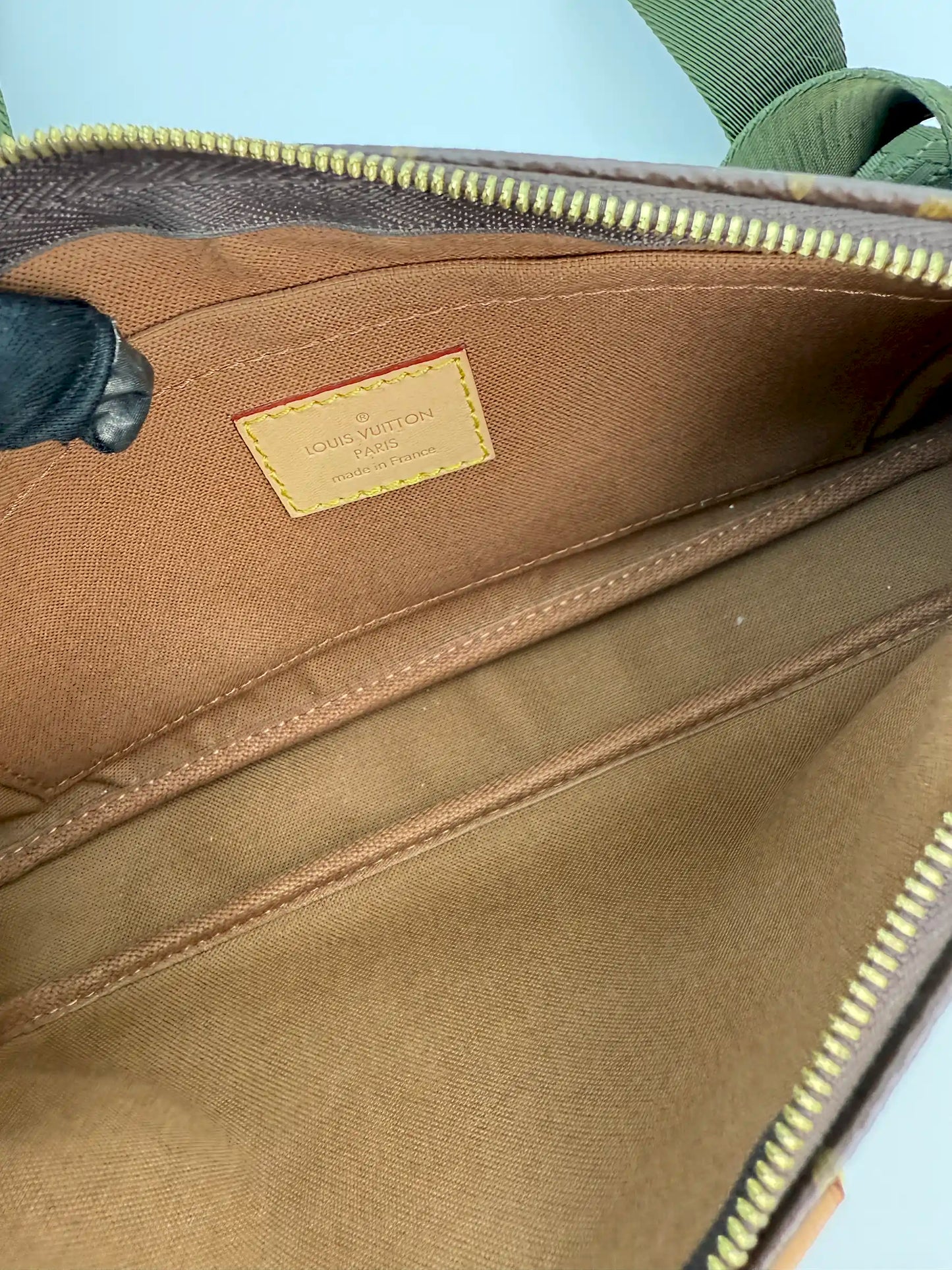 (AJ48) Louis Vuitton Monogram Multi Pochette, Gold Hardware