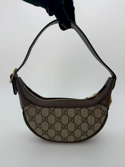 (AJ7) Gucci Ophidia Mini Shoulder Bag, Yellow Gold Hardware