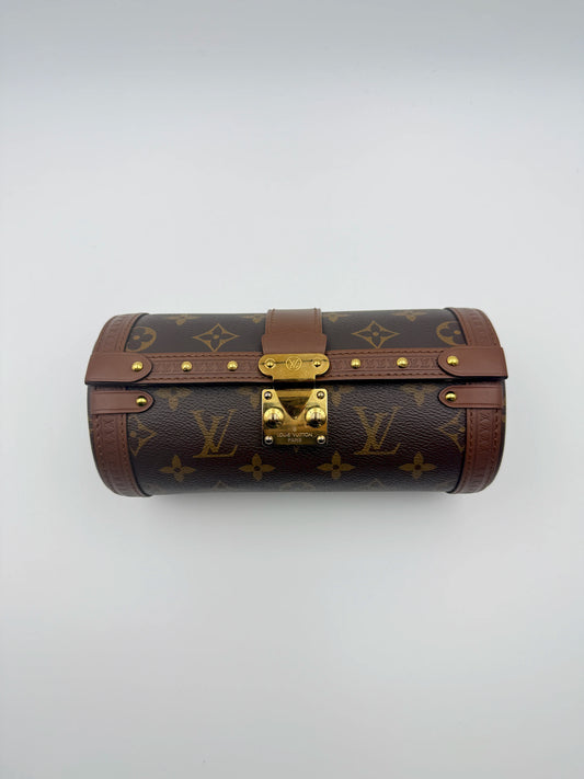 (AJ25) Louis Vuitton Monogram Papillon Trunk Bag, Gold Hardware