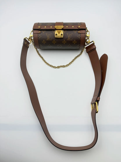 (AJ25) Louis Vuitton Monogram Papillon Trunk Bag, Gold Hardware
