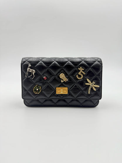 (AJ66) Chanel Lucky Charm Wallet on Chain