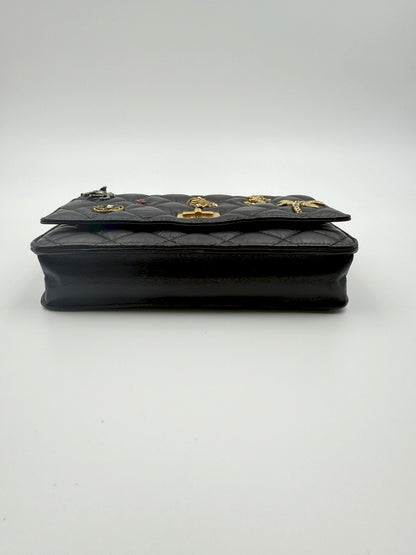 (AJ66) Chanel Lucky Charm Wallet on Chain