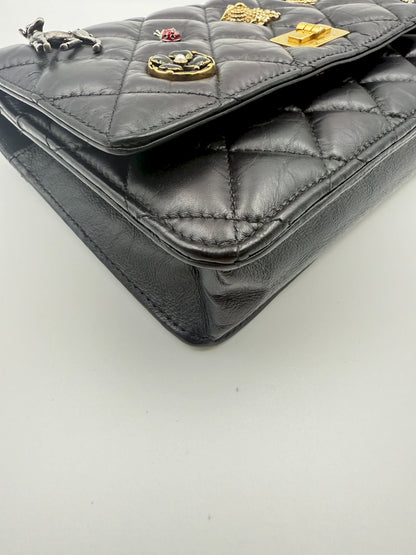 (AJ66) Chanel Lucky Charm Wallet on Chain