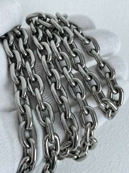 (A21) Louis Vuitton Black Epi Twist Wallet on Chain Silver Hardware With Code