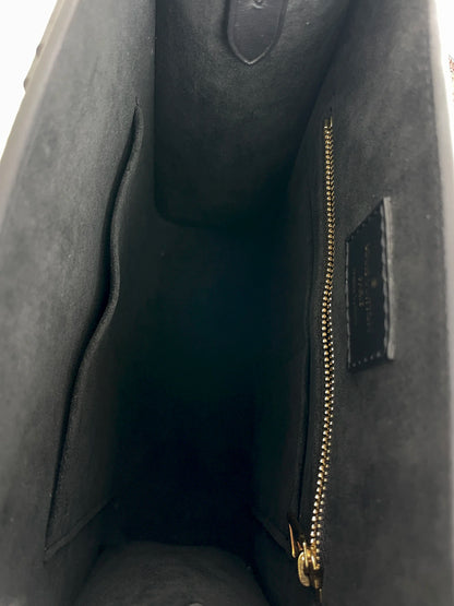 (A22) Louis Vuitton Black Epi Sac Plat BB Gold Hardware RFID