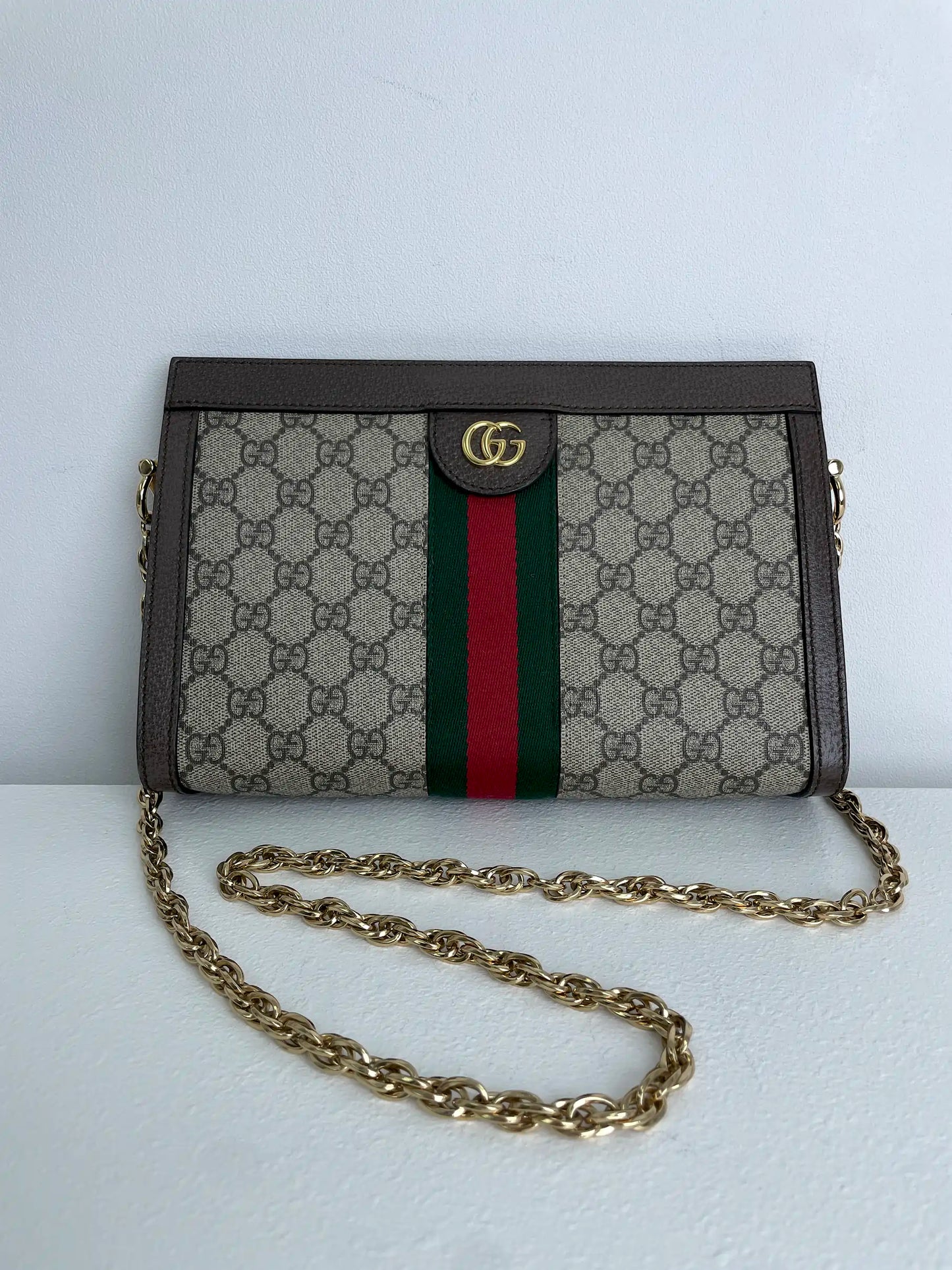 (A27) Gucci Ophidia GG Cherryline Bag Gold Hardware