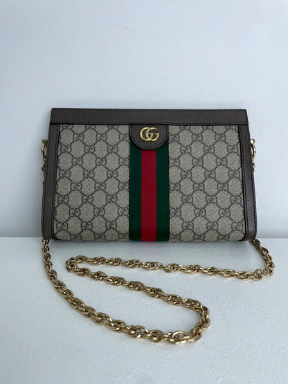 (A27) Gucci Ophidia GG Cherryline Bag Gold Hardware
