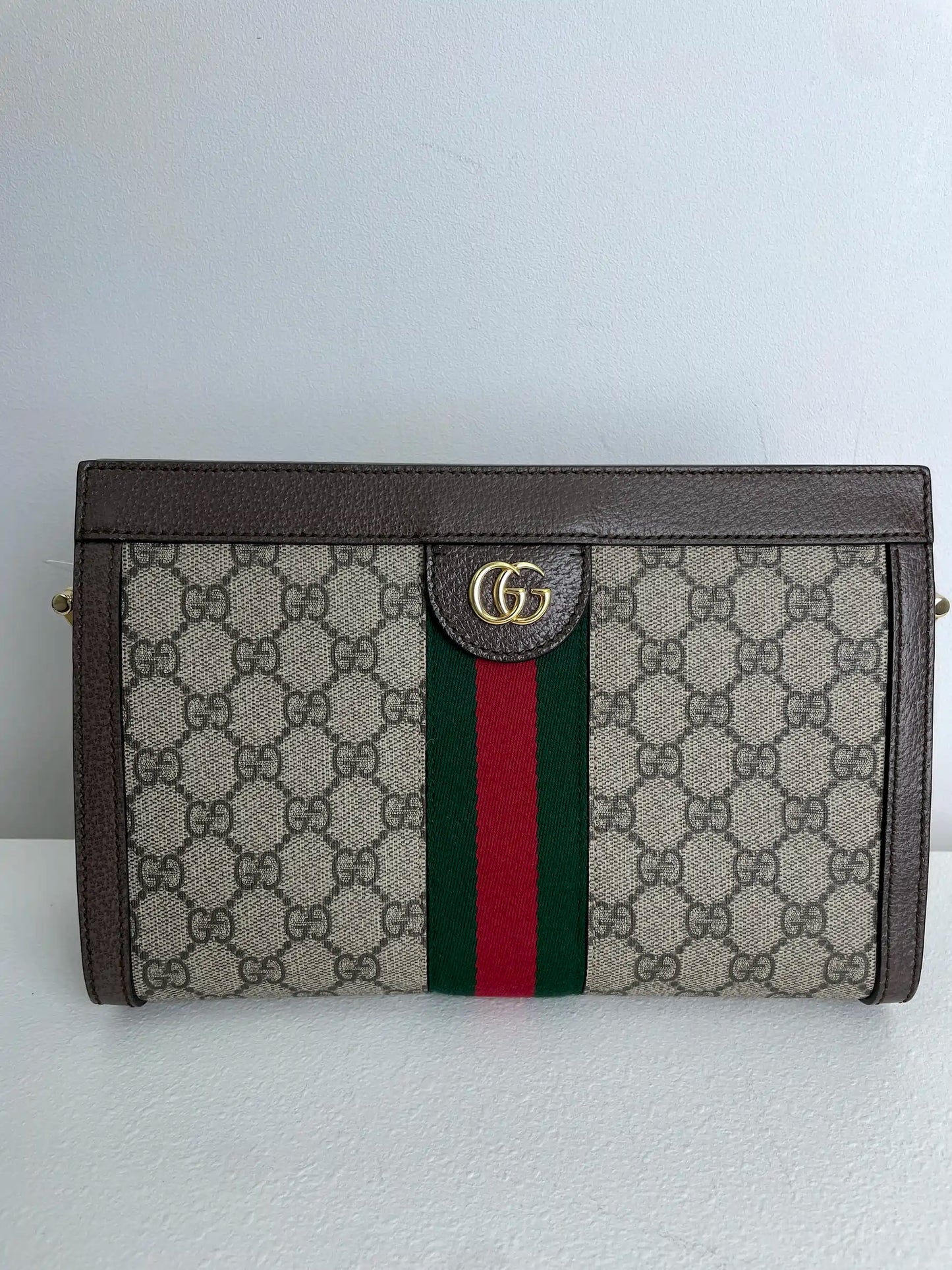 (A27) Gucci Ophidia GG Cherryline Bag Gold Hardware