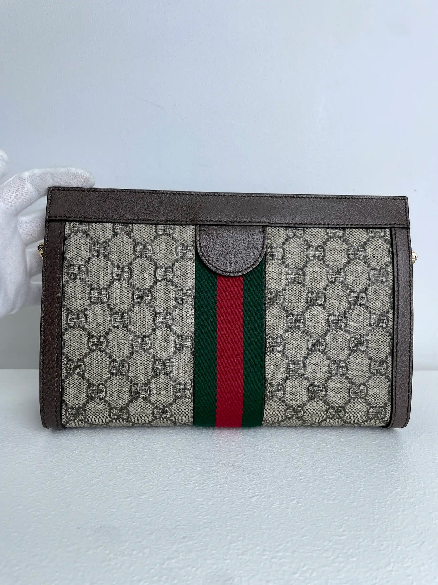 (A27) Gucci Ophidia GG Cherryline Bag Gold Hardware
