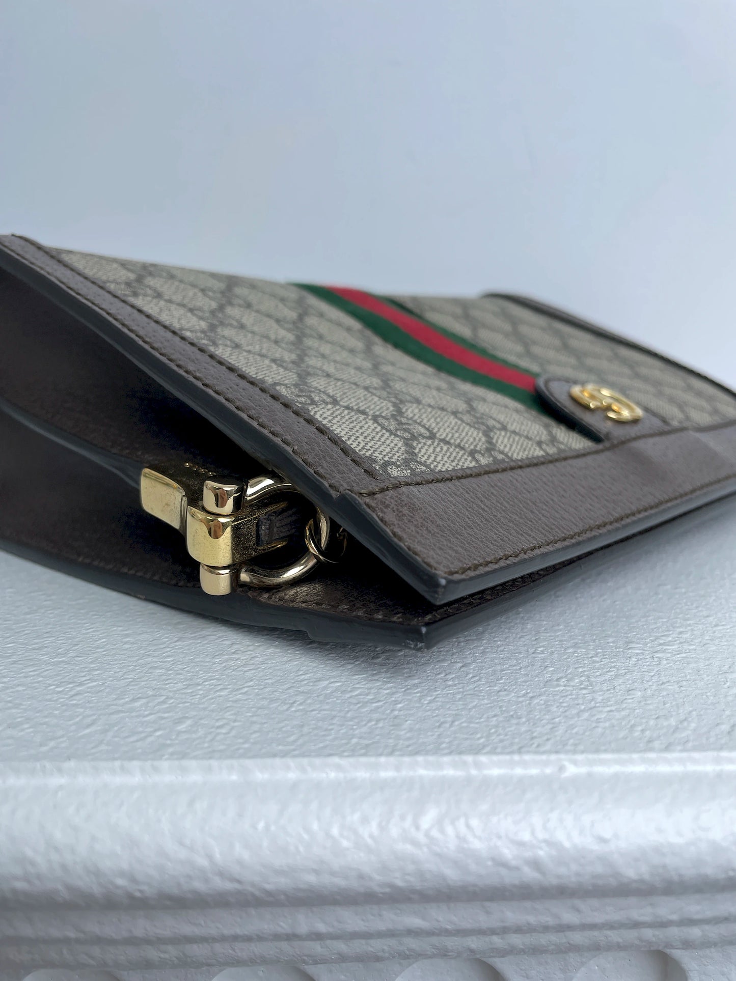 (A27) Gucci Ophidia GG Cherryline Bag Gold Hardware