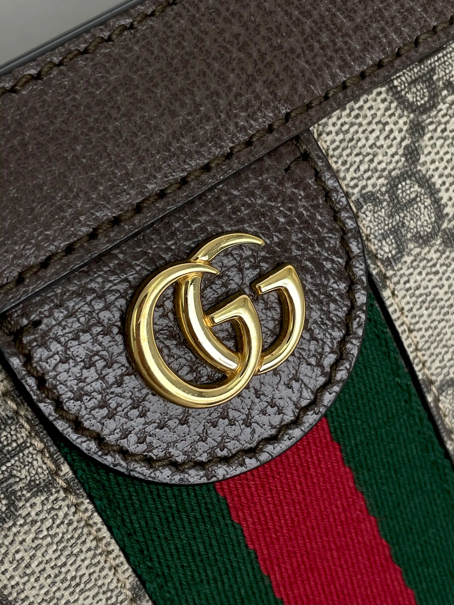 (A27) Gucci Ophidia GG Cherryline Bag Gold Hardware